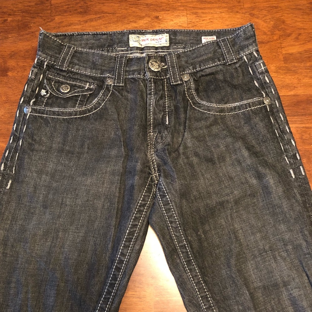 MEK black denim jeans